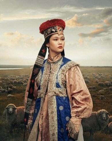 Калмыки относятся к группе монголоязычных народов, входящих в алтайскую языковую семью.