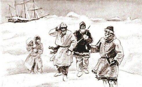 Dörd rus Pomor balıqçısı altı il Şpitsbergendəki bir adada, qar və ağ ayılardan başqa heç nəyin olmadığı bir yerdə yaşayıb