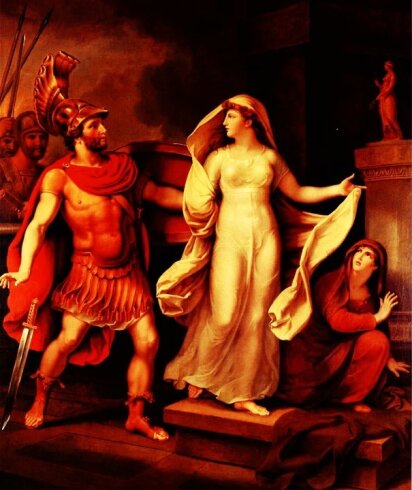 Menelay Heleni şəhərin xarabalıqları arasında tapdı VİDEO