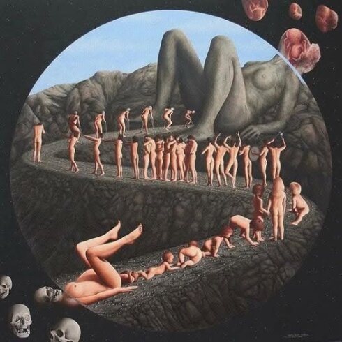 Картина Раймона Дуйе "Скоротечный жизненный цикл" вызывает множество вопросов