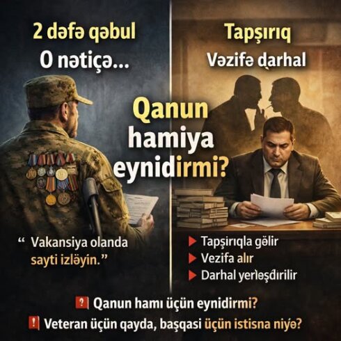 Azəriqaz İB-də fərqli şəxslərə münasibətdə fərqli yanaşmalar tətbiq edilirsə, ...