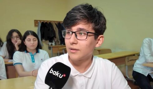 "Bunu etmək çox çətin idi, atam deyirdi ki..."  İmtahanda maksimum nəticə göstərən şagird VİDEO