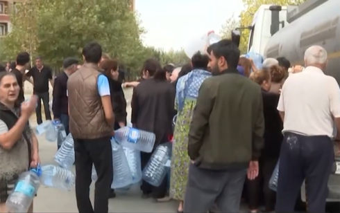 Hökməli və Qobu qəsəbələrində 10 gündür su yoxdur: