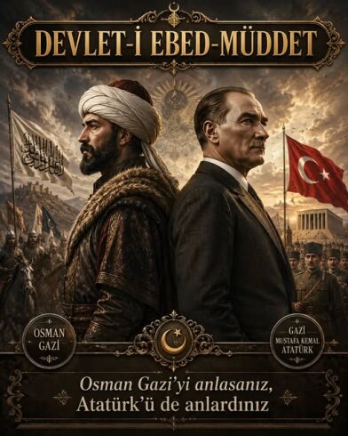 Bazen devletler çöker, hanedanlar dağılır, başkentler işgal edilir. Fakat millet yaşadığı sürece devlet fikri yaşamaya devam eder.