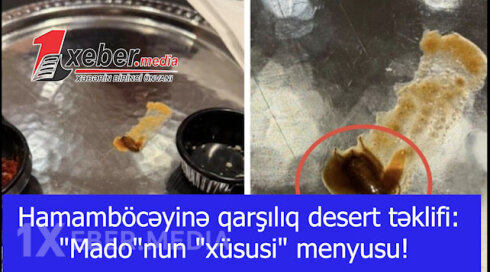 Hamamböcəyinə qarşılıq desert təklifi: