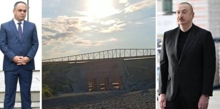 Prezidentin açılışını etdiyi müəssisəyə aparan yol və körpü bir ilə darmadağın olub - VİDEO