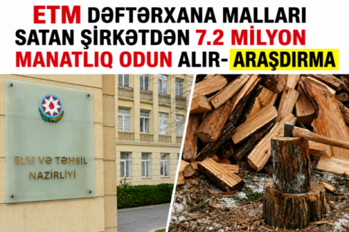 ETM dəftərxana malları satan şirkətdən 7.2 milyon manatlıq odun alır- ARAŞDIRMA
