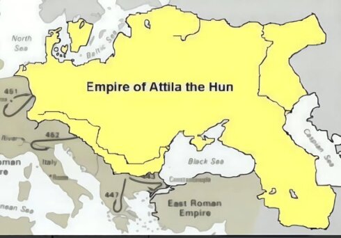 1.Западная (Европейская) Гуннская империя (370-469гг нашей эры).