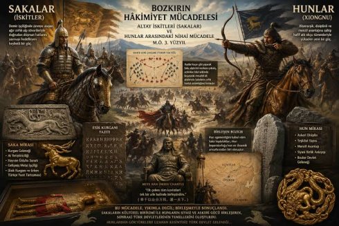 ALTAY İSKİTLERİ (SAKALAR) VE HUNLAR ARASINDAKİ NİHAİ HAKİMİYET MÜCADELESİ