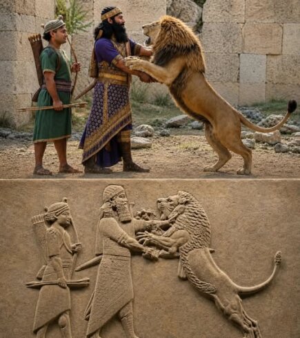 Asur Kralı Aşurbanipal’ın (Ashurbanipal) av sahnesi