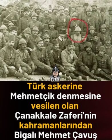 Türk askerine şefkat ve cesaretin simgesi olan "Mehmetçik" denilmeye başlandı.