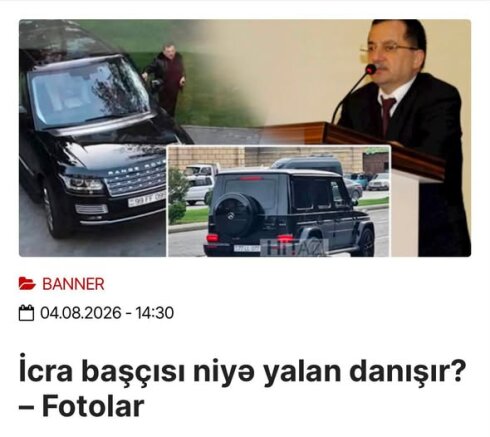 İcra başçısı niyə yalan danışır? – Fotolar