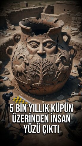Konya’da yaklaşık 5 bin yıllık dev bir küp ortaya çıkarıldı.