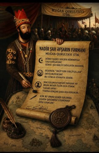 Nadir şah Əfşarın 1736- cı il Muğan qurultayından sonra imzaladığı FƏRMAN