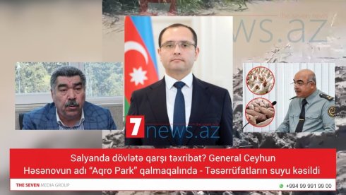 Salyanda dövlətə qarşı təxribat? General Ceyhun Həsənovun adı “Aqro Park” qalmaqalında — Təsərrüfatların suyu kəsildi - VİDEO